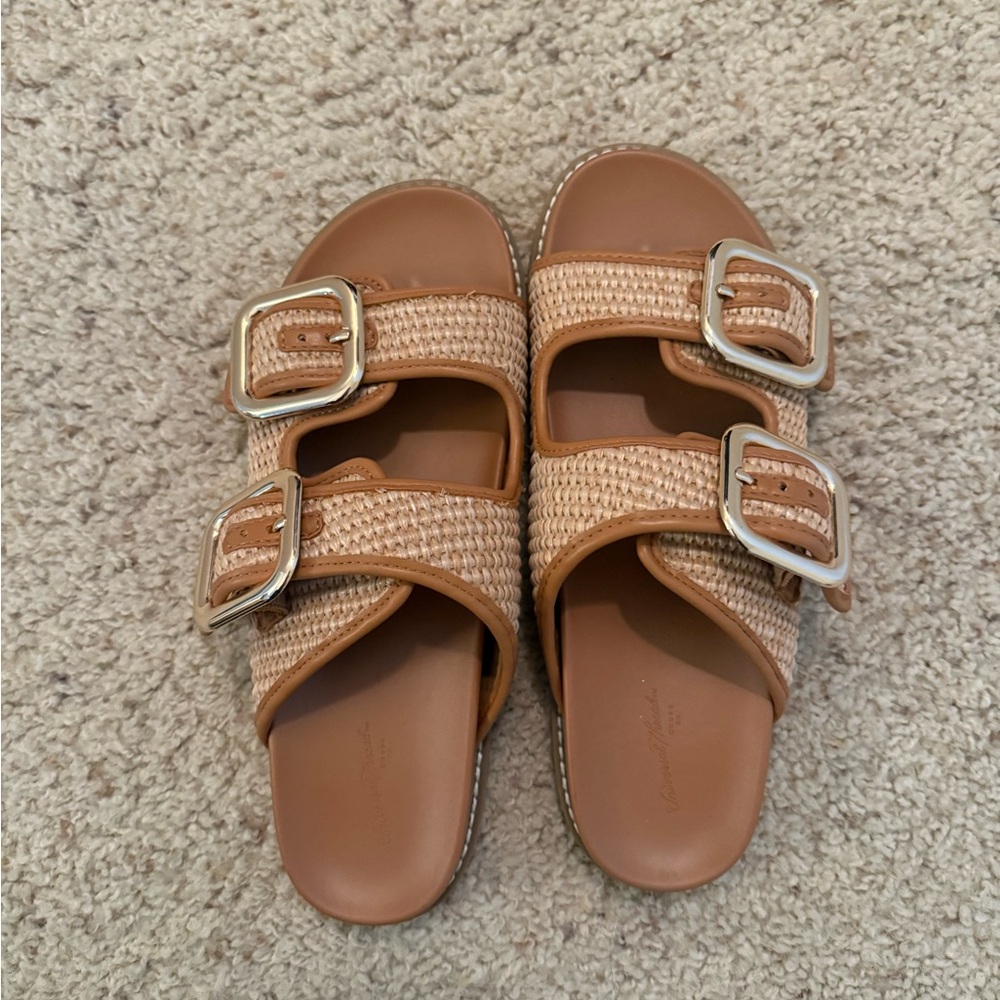 Target Universal Thread Tan and Brown Sandals